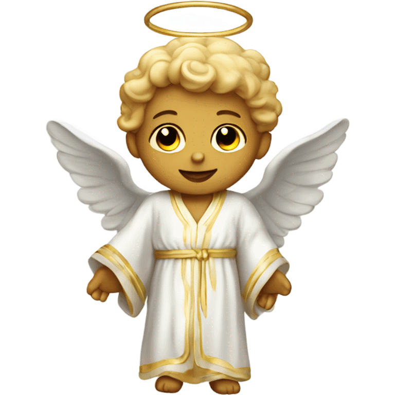 Angel cherub with robe emoji