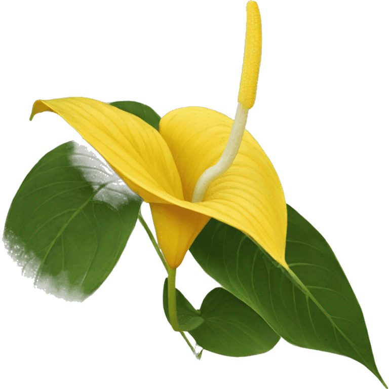 yellow Anthurium   emoji