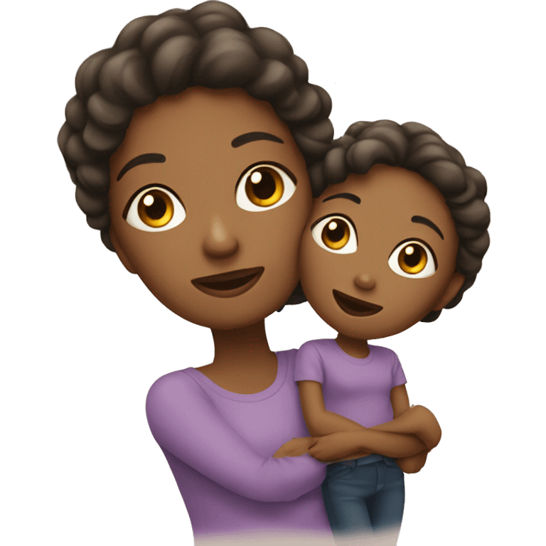 Mom and daughter emoji