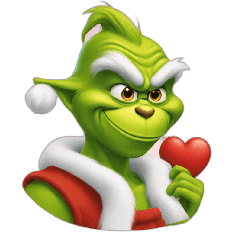 Grinch love emoji