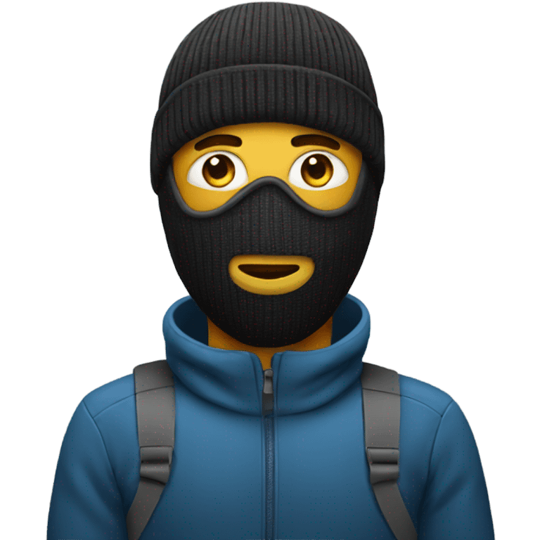 Man wearing ski mask emoji