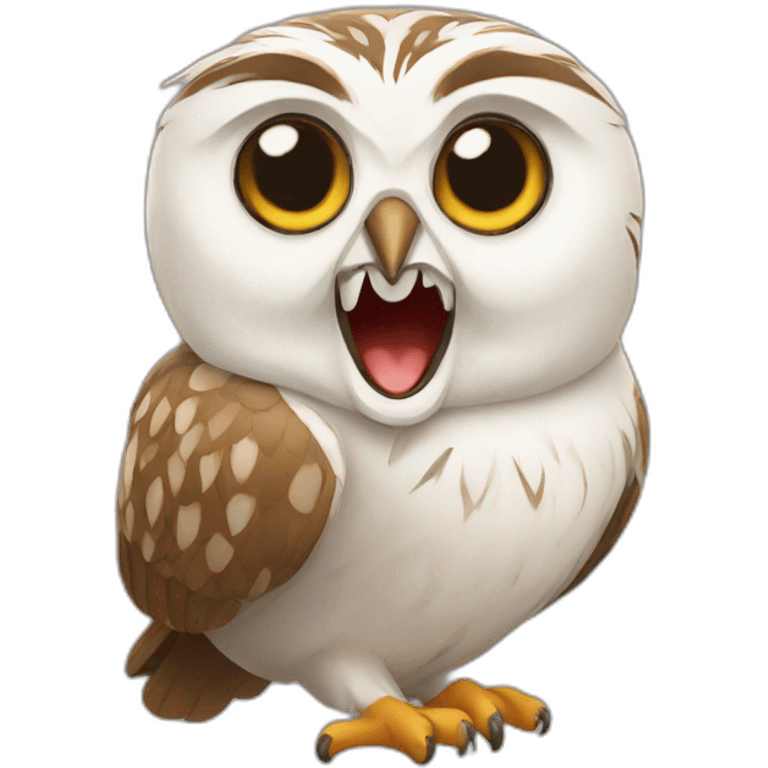 Laughing owl emoji