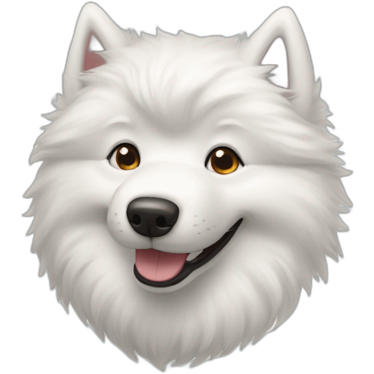 smiling samoyed emoji