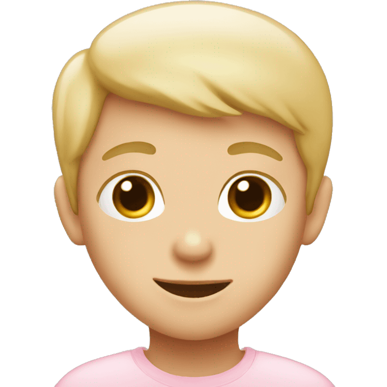 Light pink boy emoji