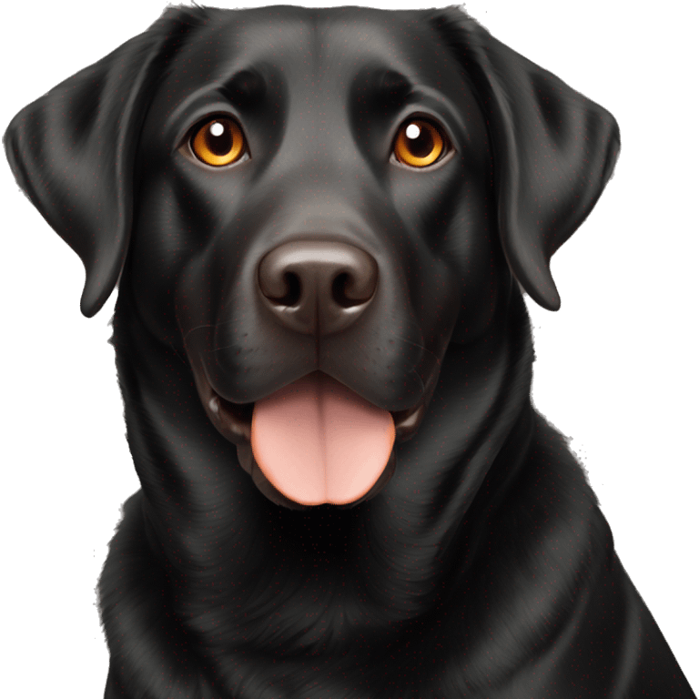 black lab mix with orange brown eyes  emoji