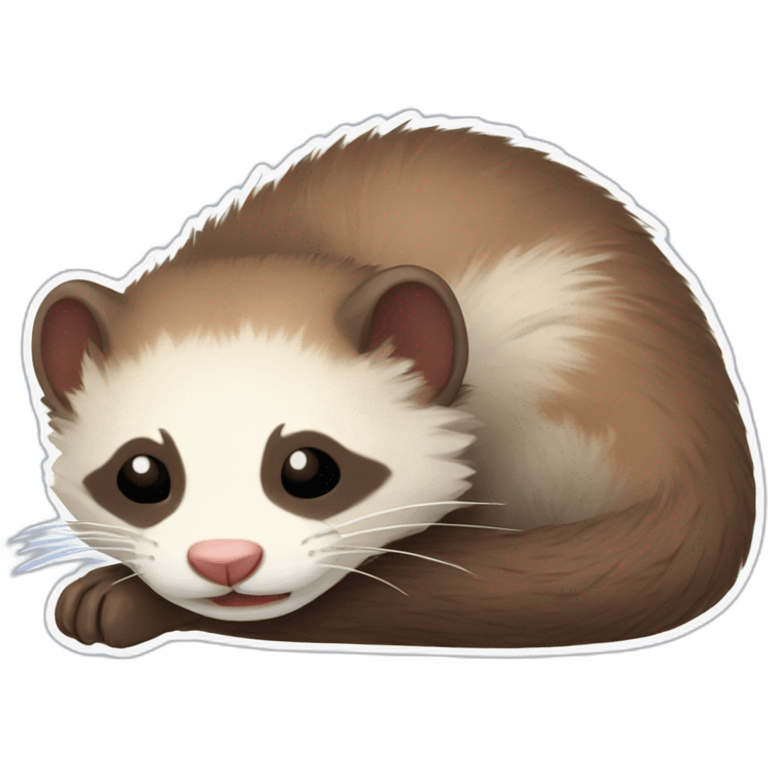 Furet qui dort emoji