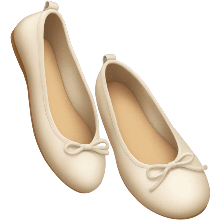 Beige Ballerina sho￼se emoji