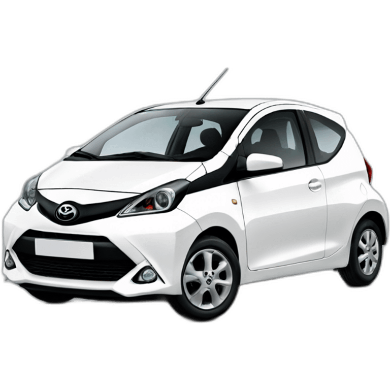 white Toyota Aygo emoji