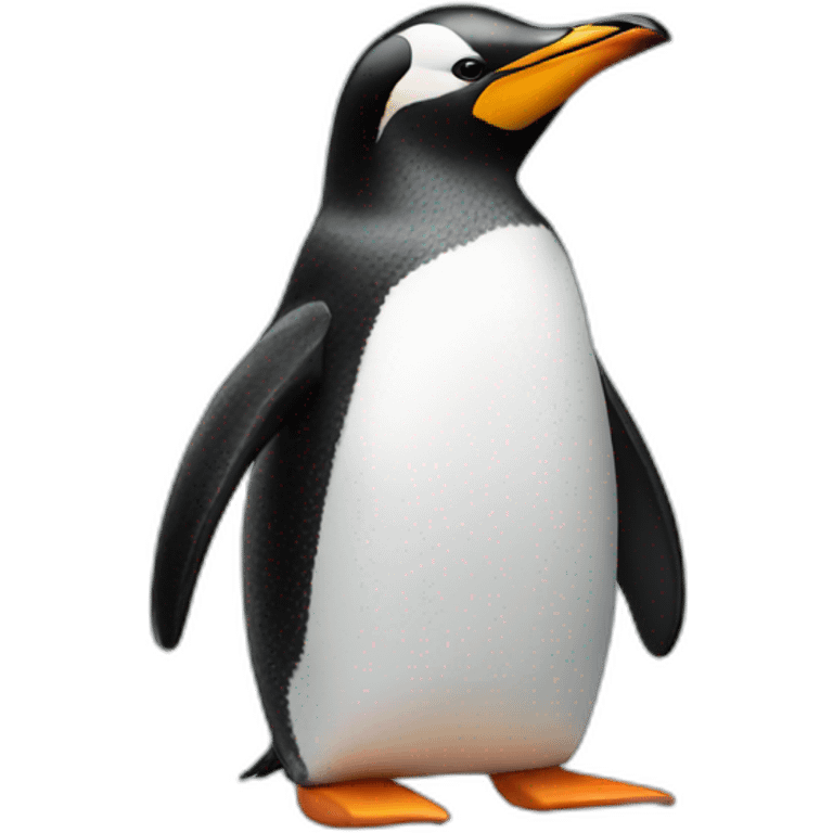 penguin in a top emoji