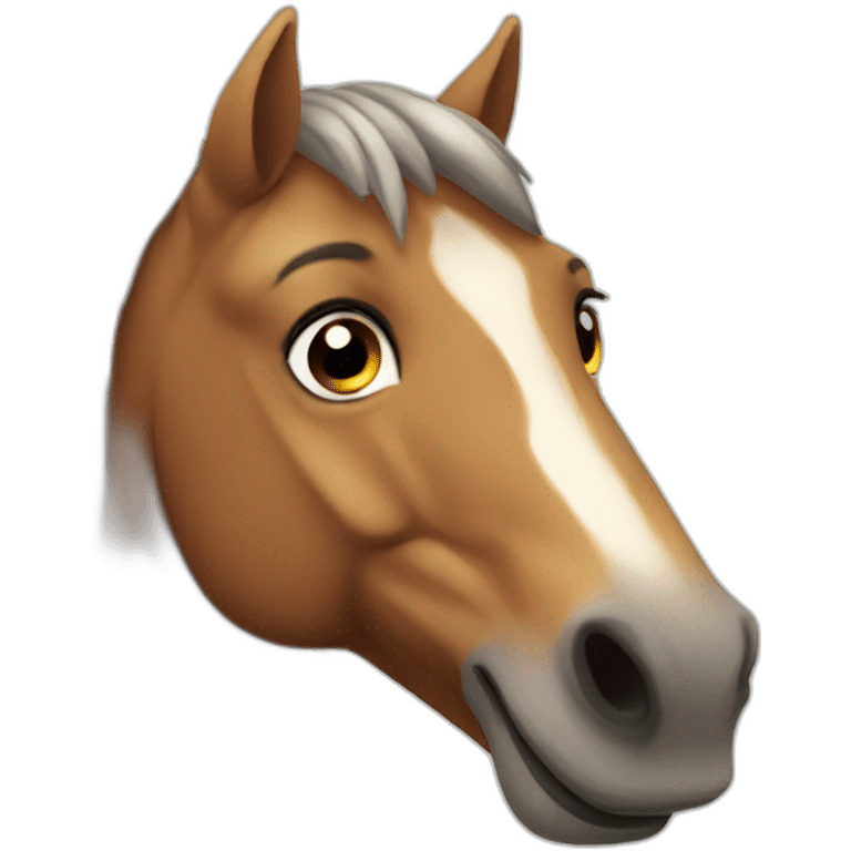 smiling horse emoji