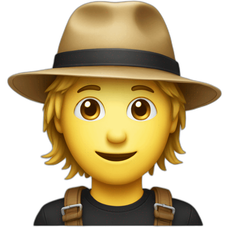 Smiley avec chapeau breton emoji