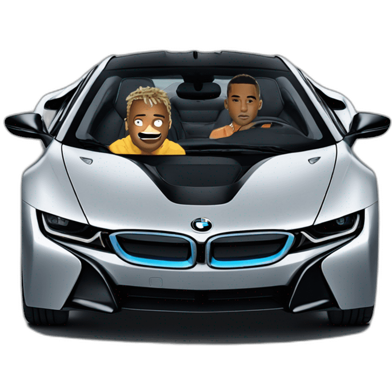 xxxtentacion in bmw i8 emoji