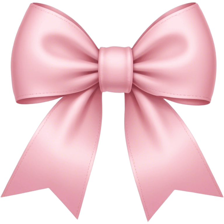 light pink ribbon bow emoji