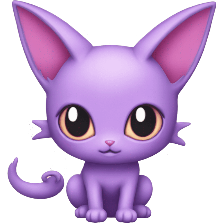 Kawaii Chibi Mew-Espeon-Pokémon full body emoji