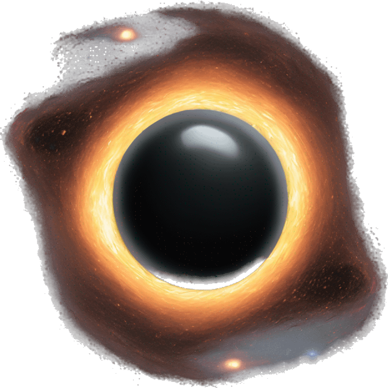 accurate depiction of a black hole emoji