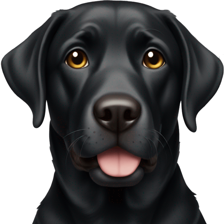 Black lab emoji