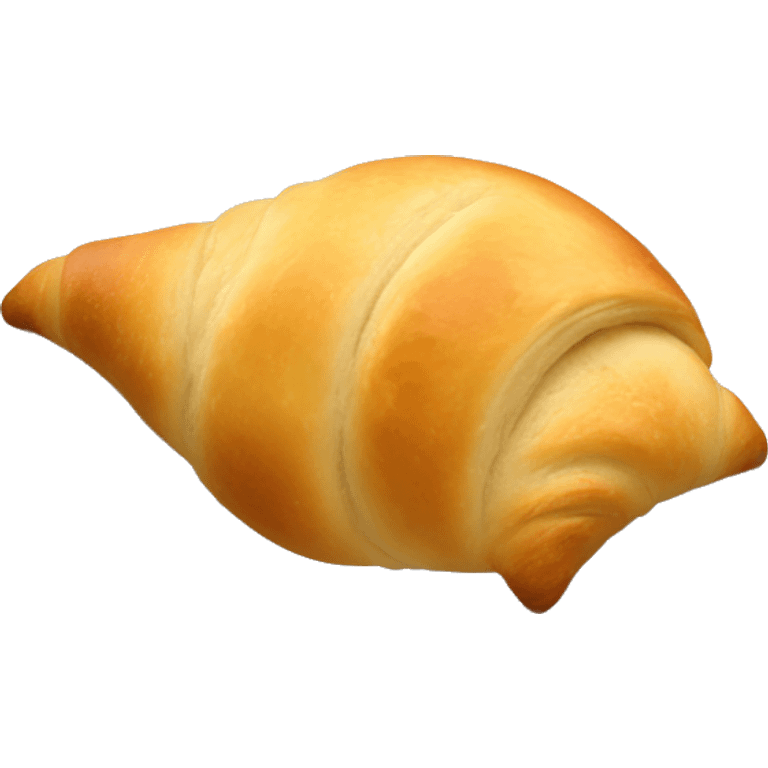 Crescent roll on a plate  emoji