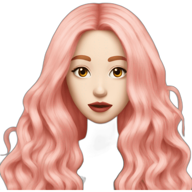 Ava Max red hair emoji