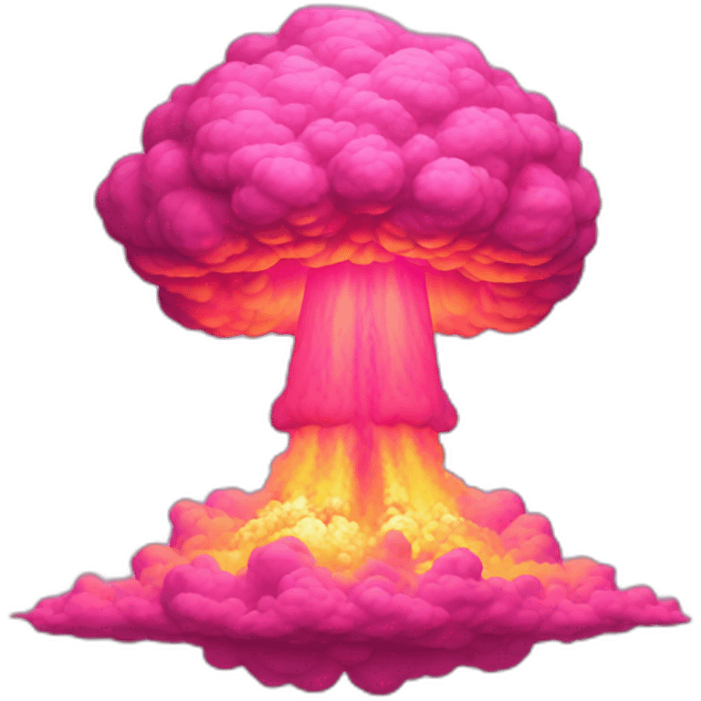 pink  nuclear explosion study to emoji