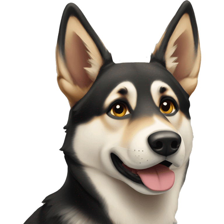 Husky German shepherd mix  emoji