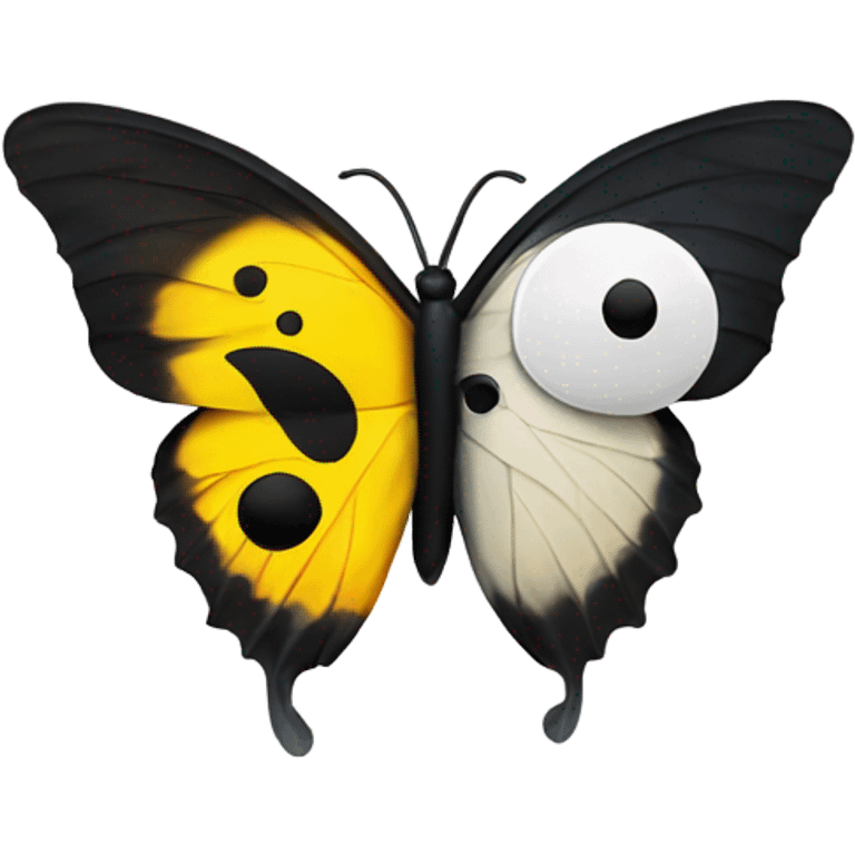 Yin yang butterfly emoji