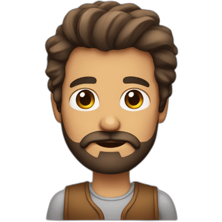 hombre con barba emoji