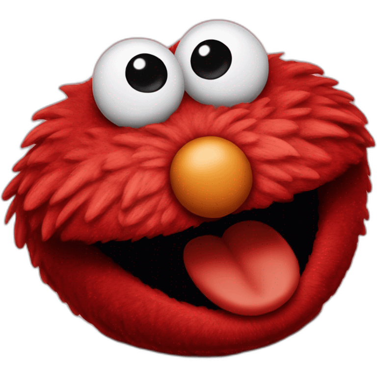 Elmo laughing emoji