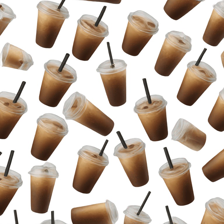 Iced coffee emoji