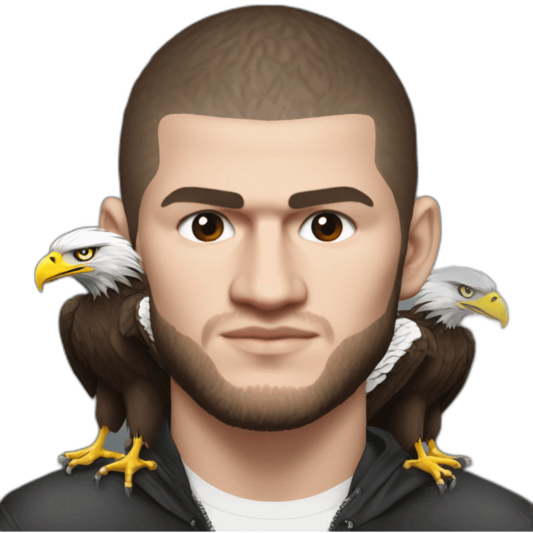 Khabib nurmagomedov with eagle emoji