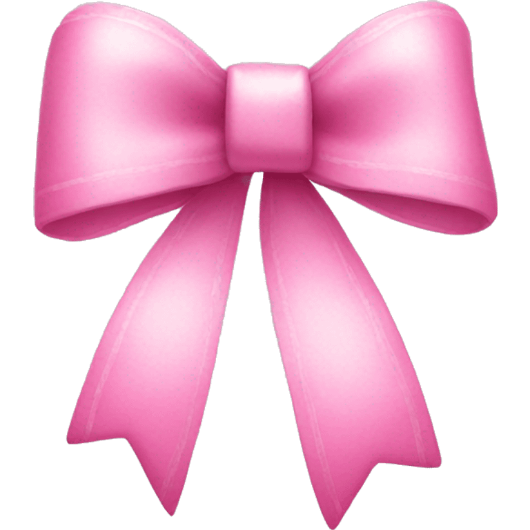 Pink bow with white highlights emoji