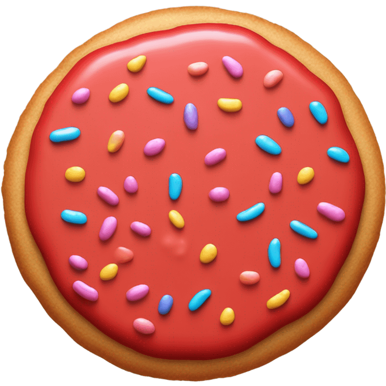 Red cookie emoji