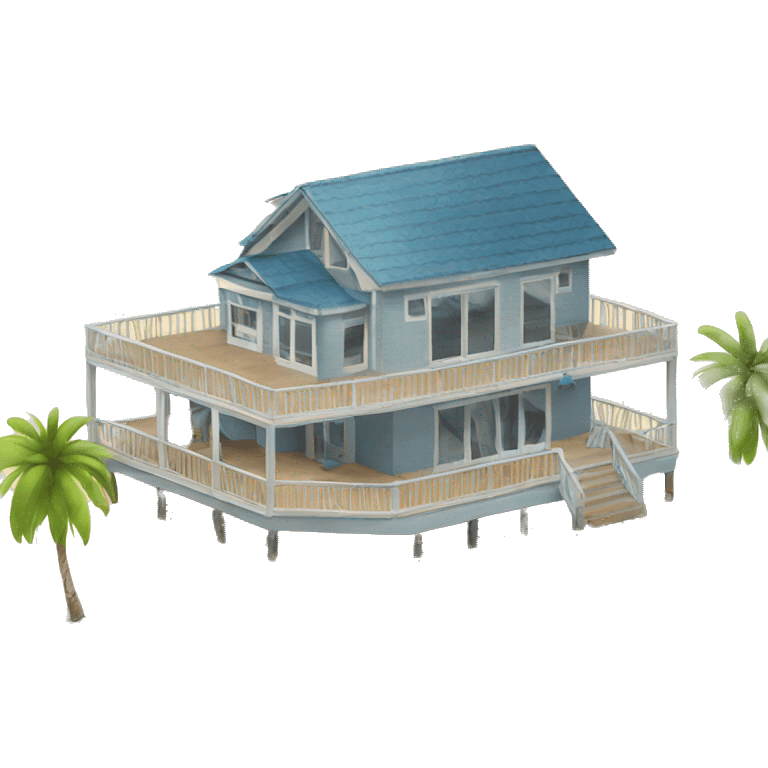 beach house emoji