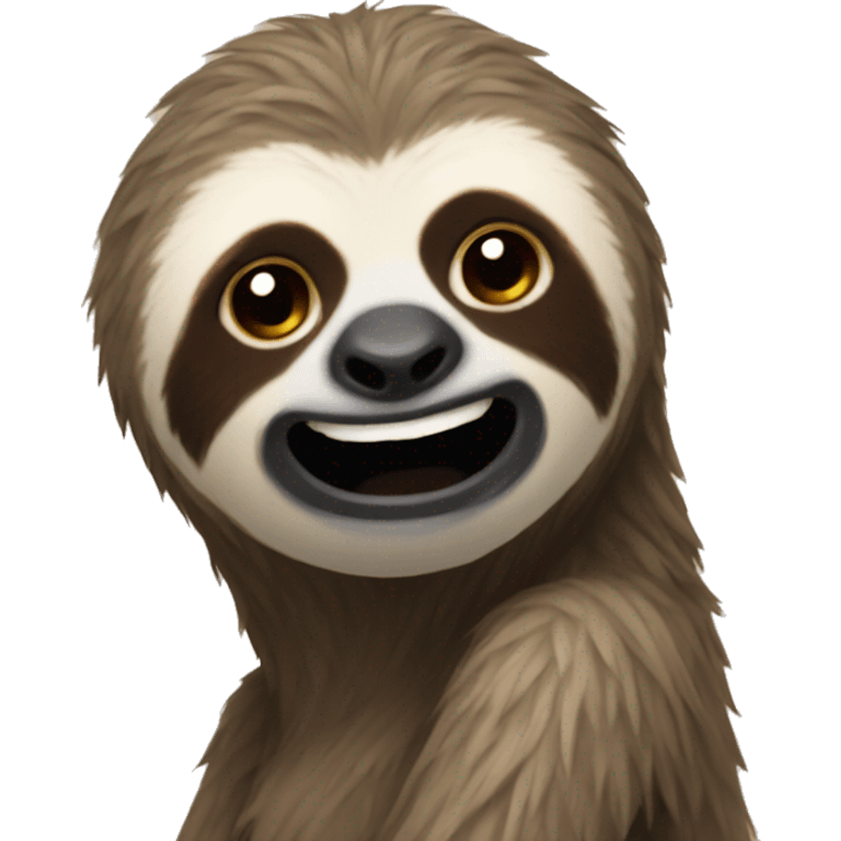 high sloth emoji