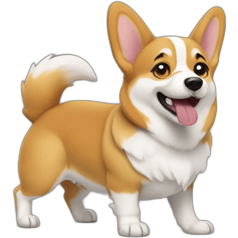 chaos corgi emoji