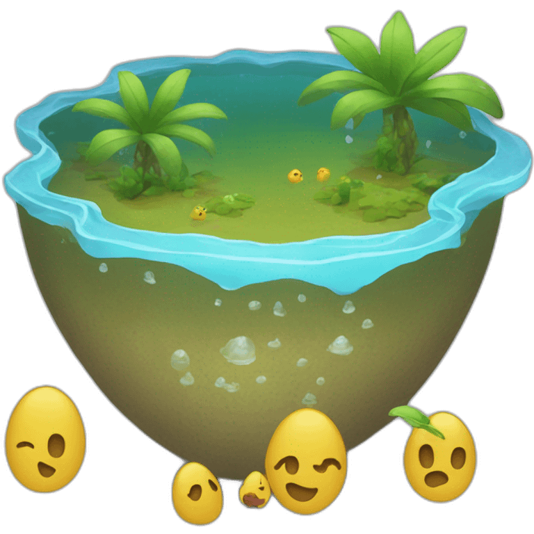 être sous l'eau emoji