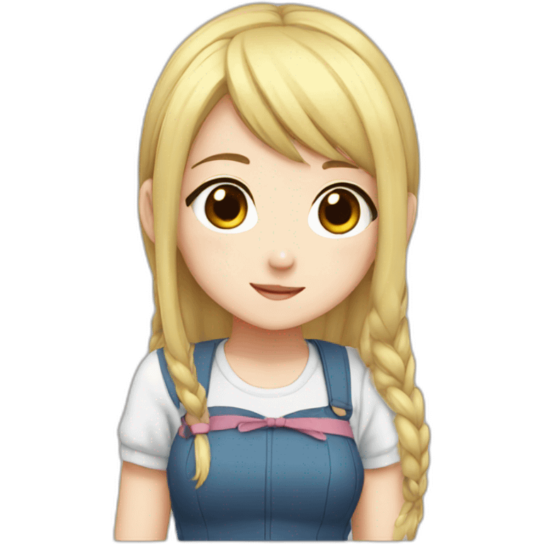 Cute anime girl emoji