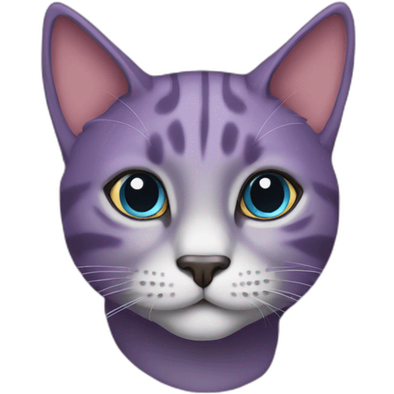 Cat-purpel emoji