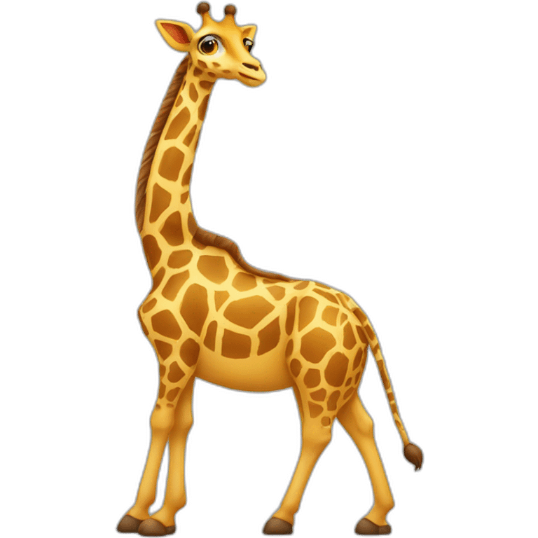 Girafe sur chat emoji