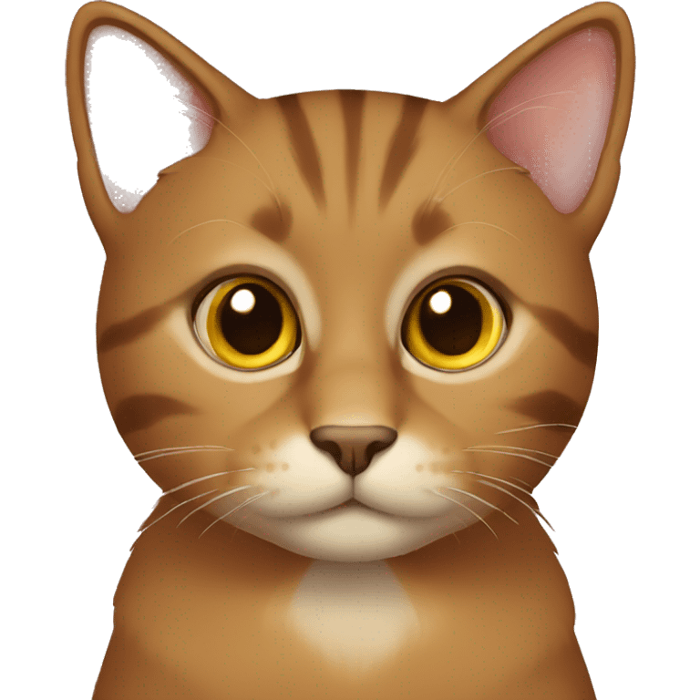 Brownish cat emoji