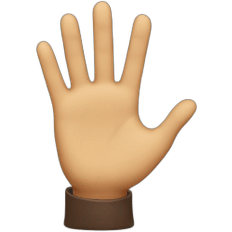 raising hand emoji