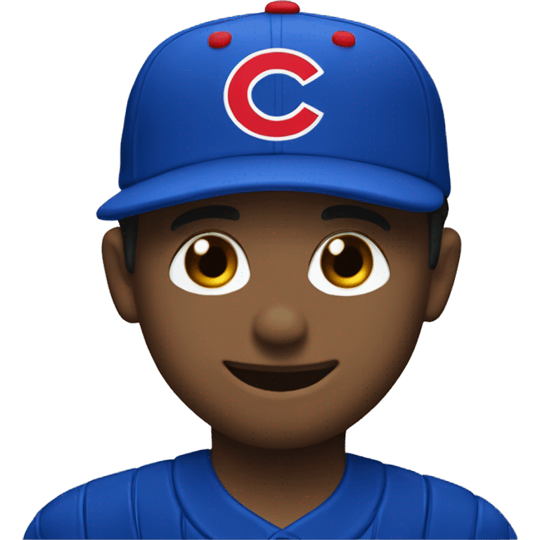 Cubs baseball hat emoji