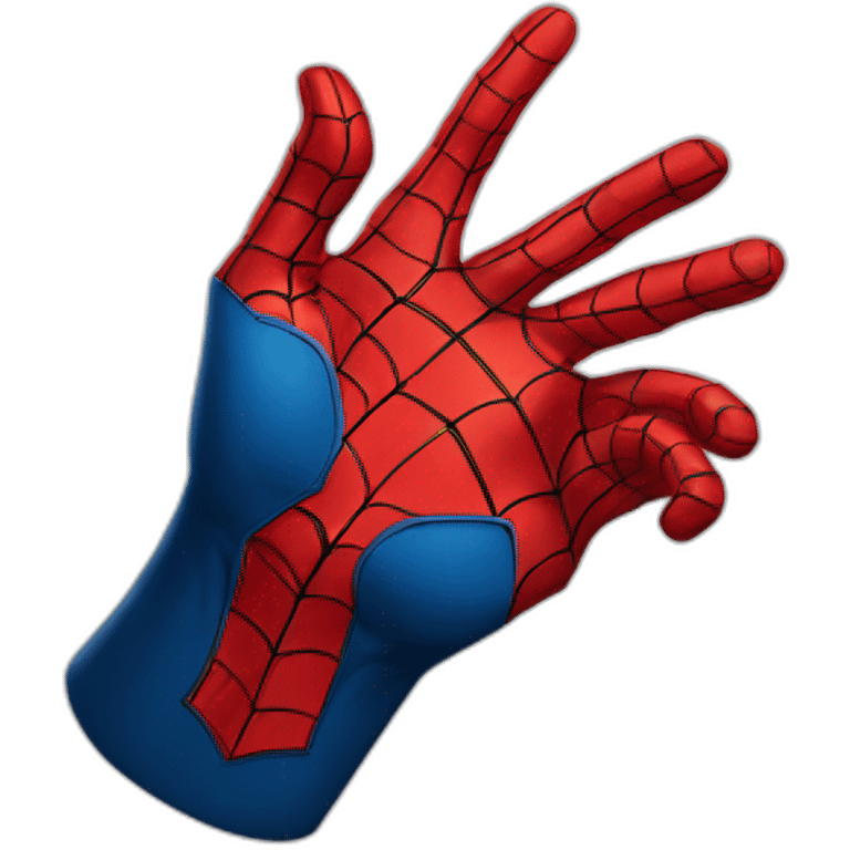 Spiderman hand emoji