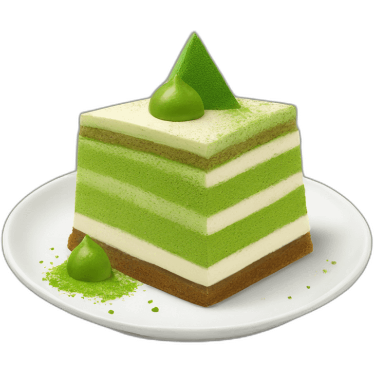 matcha tiramisu triangle emoji