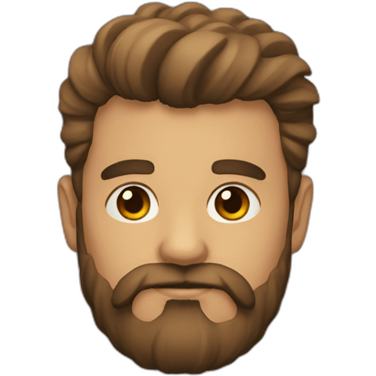 Pelirrojo con barba emoji