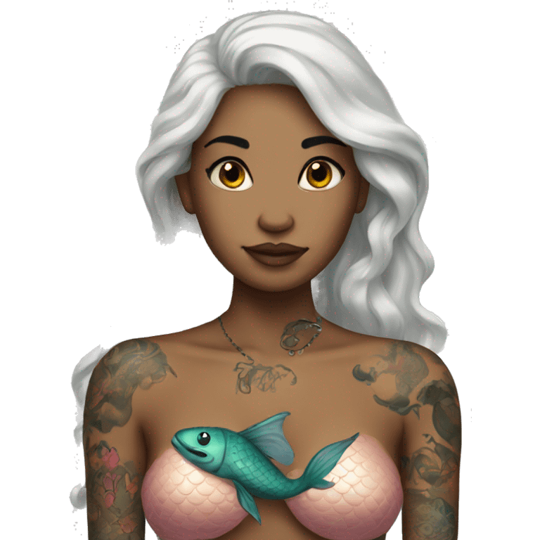 mermaid with tattoos emoji