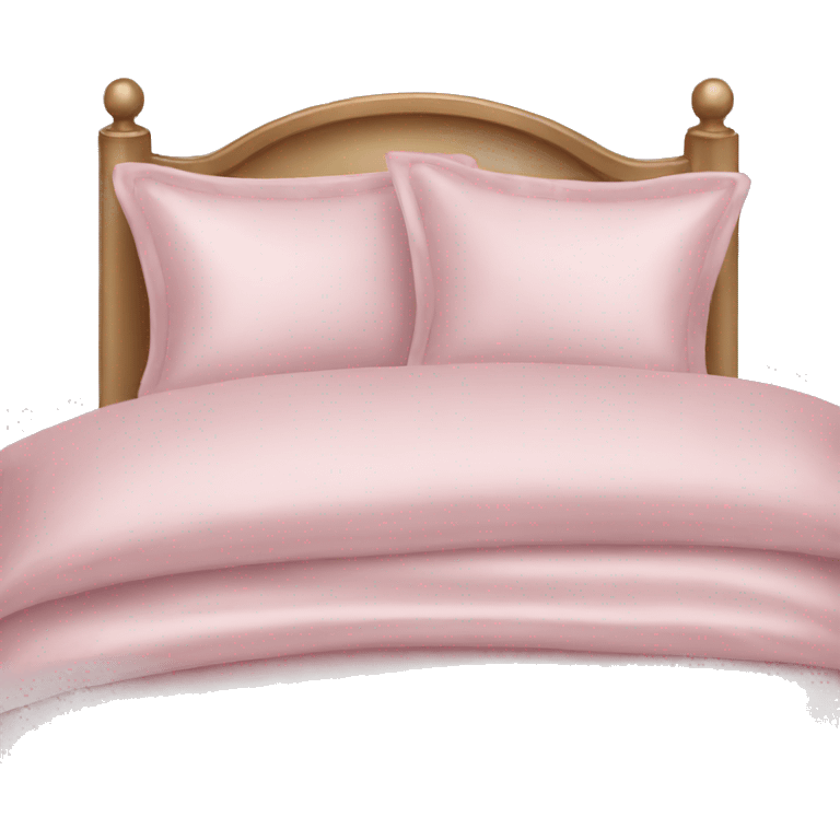 Light pink silk bed emoji