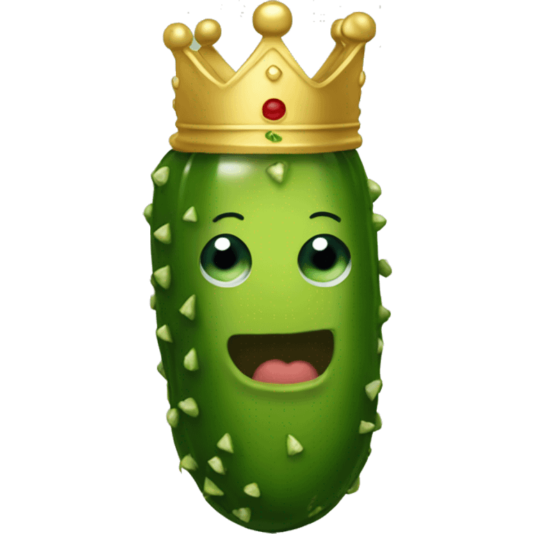 Pickle with crown emoji