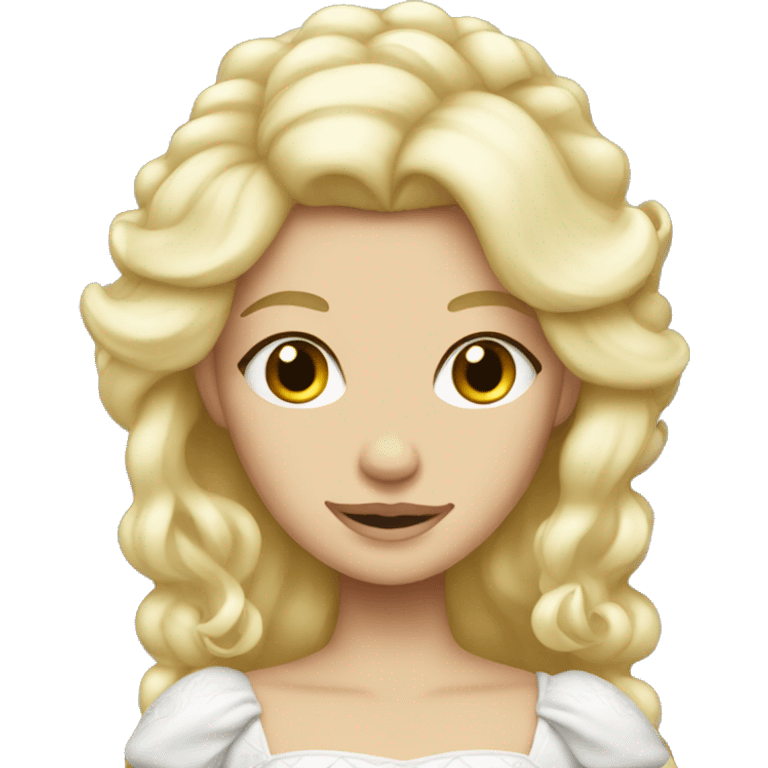 blonde white princess emoji