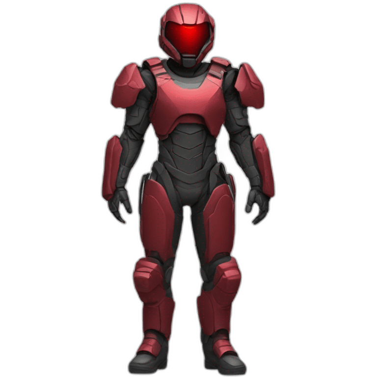 futuristic Autonomous Combat armored colored crimson pants emoji