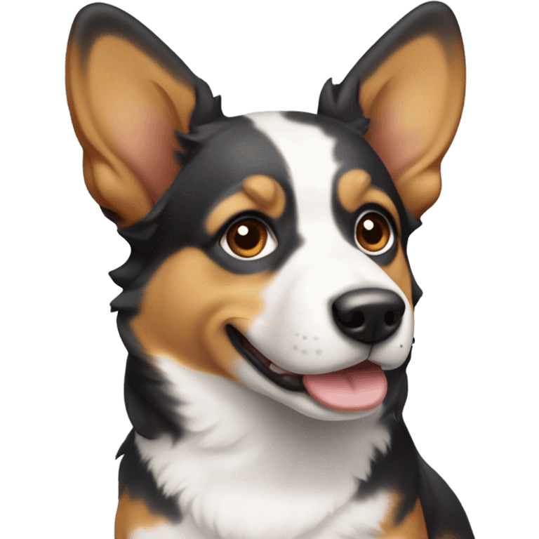 Aussie corgi mix dog emoji